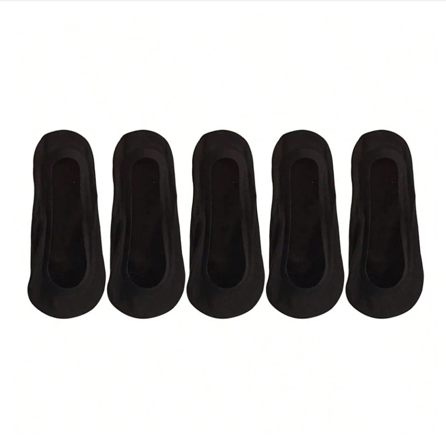 czarne skarpetki stopki 5-pack