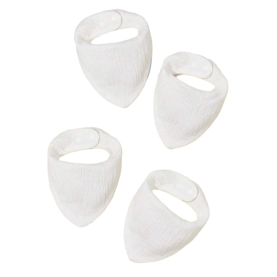 biały śliniak 4-pack