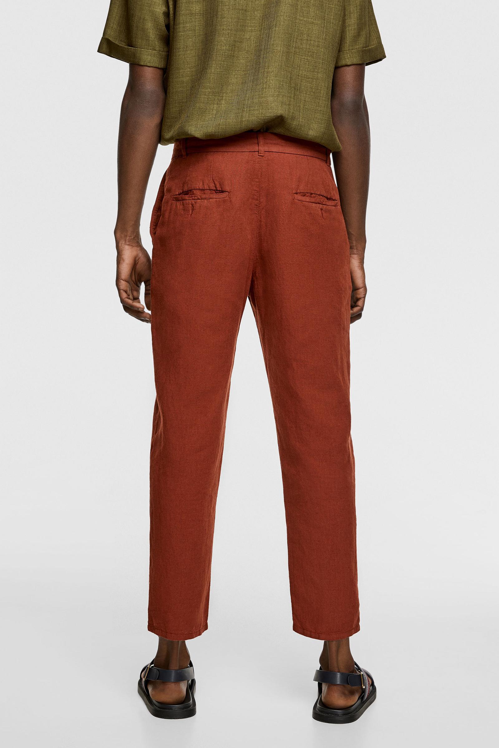 LNIANE SPODNIE CHINOS
