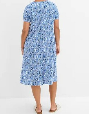 SUKIENKA OVERSIZE MIDI DZIANINOWA Z KWADRATOWYM DEKOLTEM