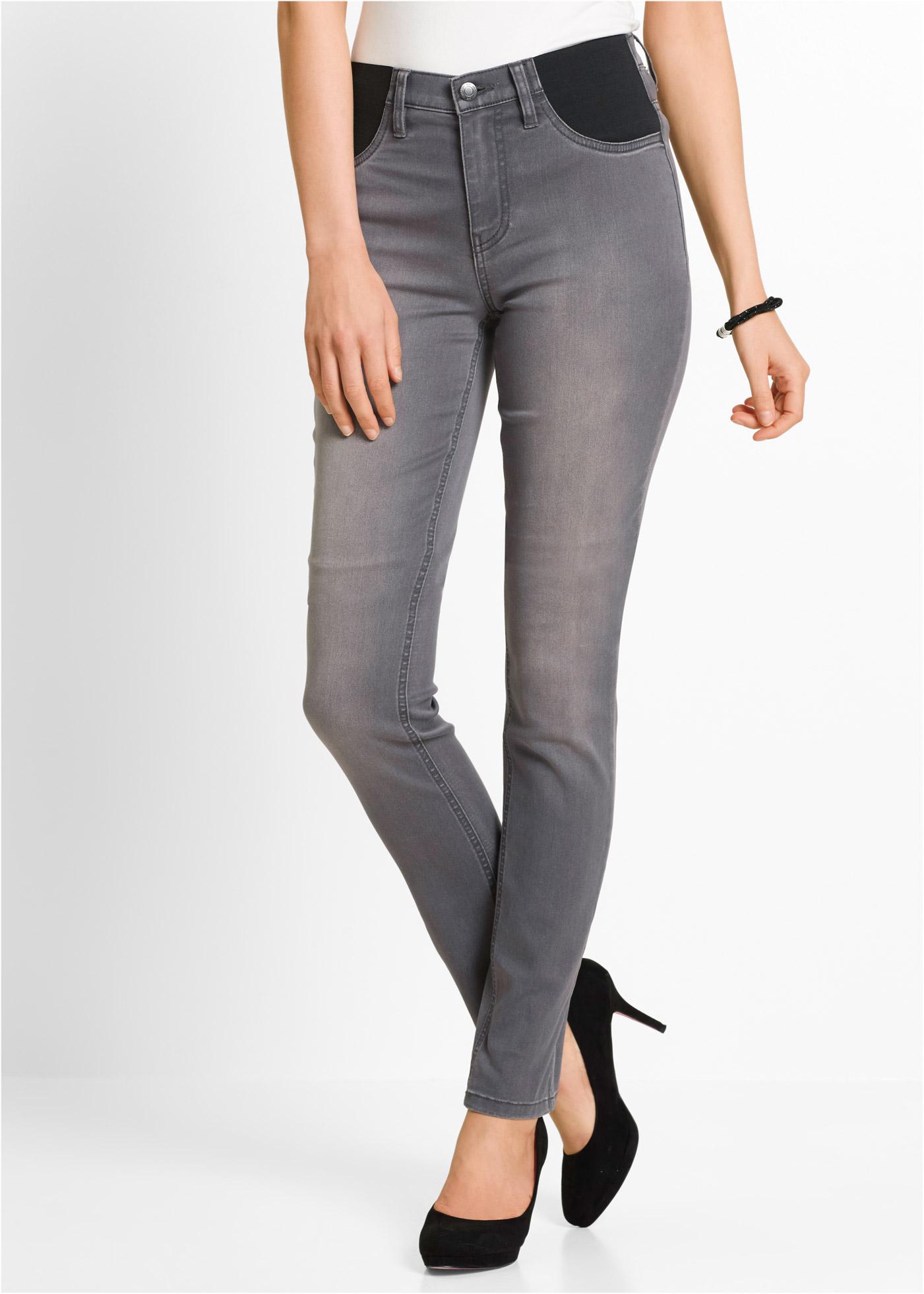 SZARE SPODNIE JEANS 