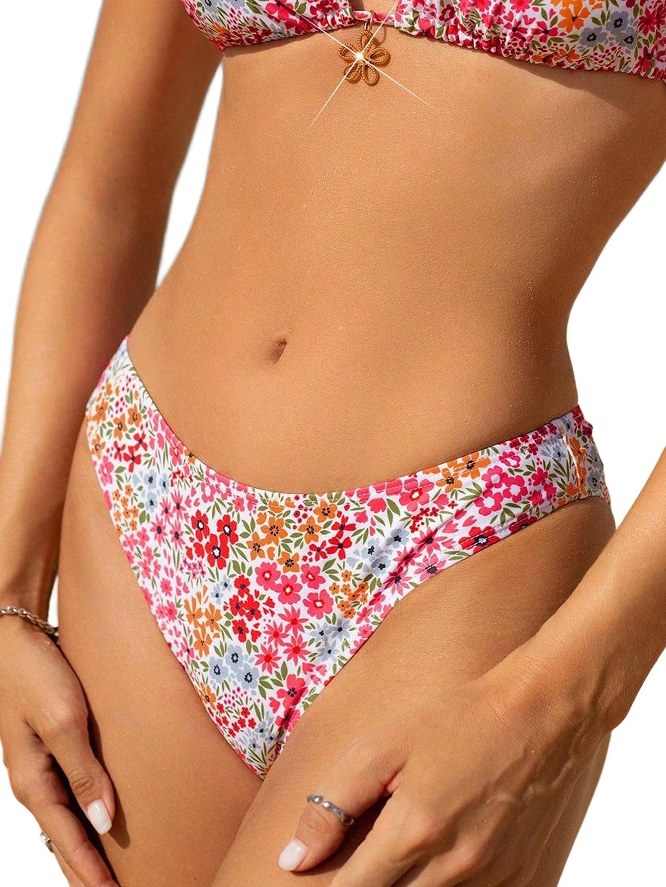 DÓŁ OD BIKINI W KWIATY