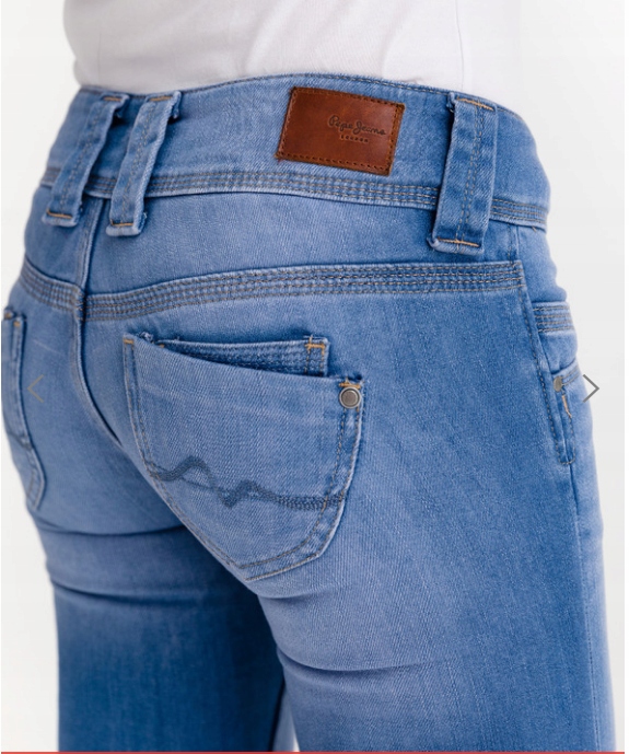 NIEBIESKIE SPODNIE JEANS RYBACZKI