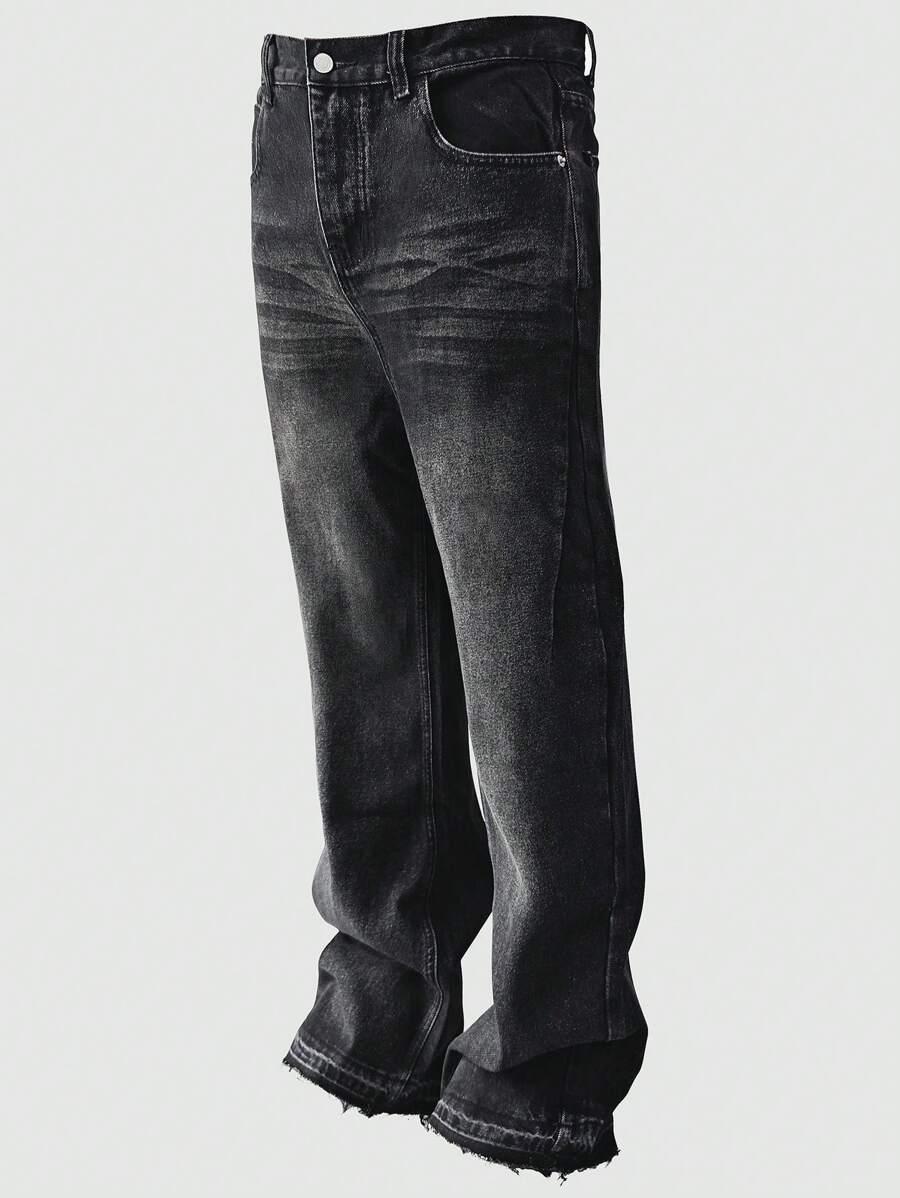 CZARNE SPODNIE JEANS