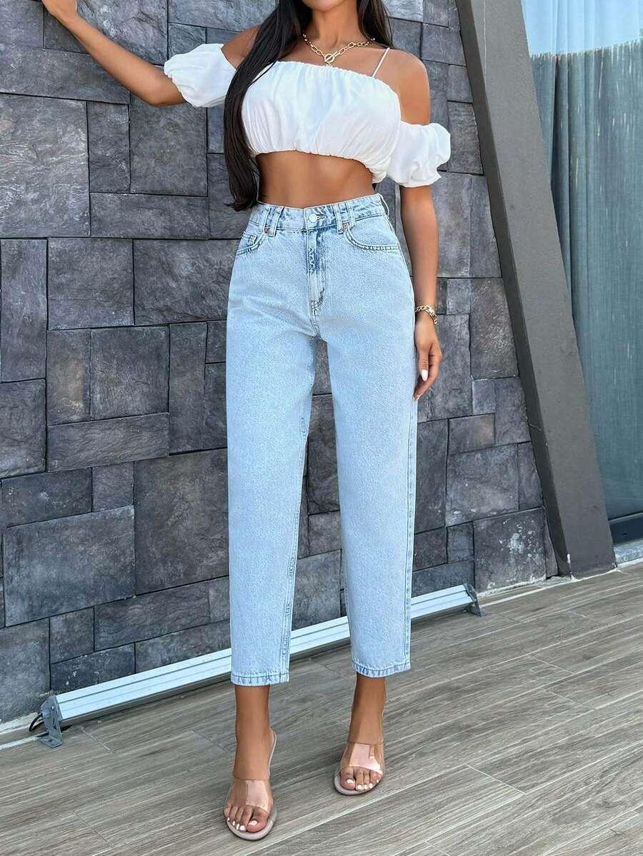 NIEBIESKIE SPODNIE JEANS