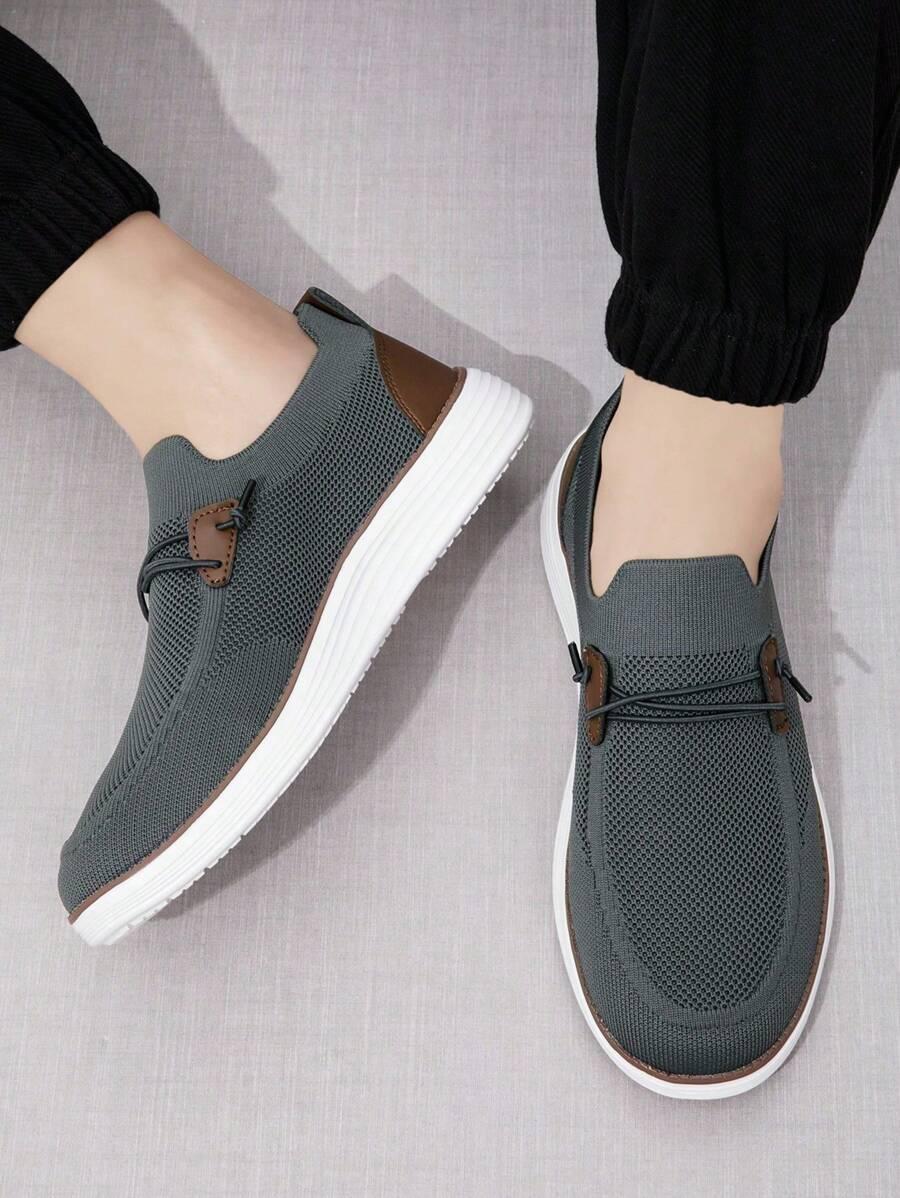 szare mokasyny casual