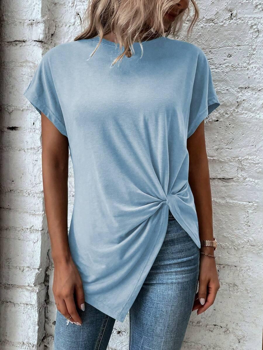 NIEBIESKA BLUZKA CASUAL
