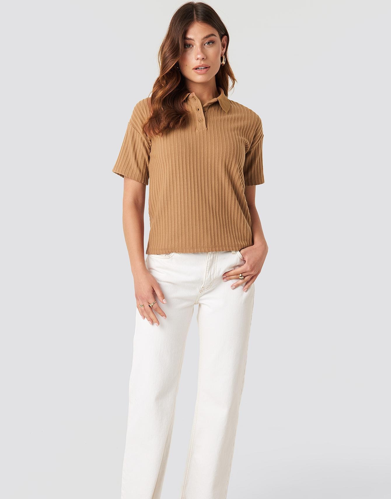BRĄZOWA KOSZULKA POLO 