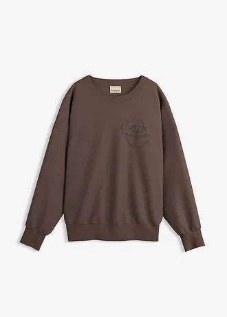 BLUZA OVERSIZE BRĄZ 