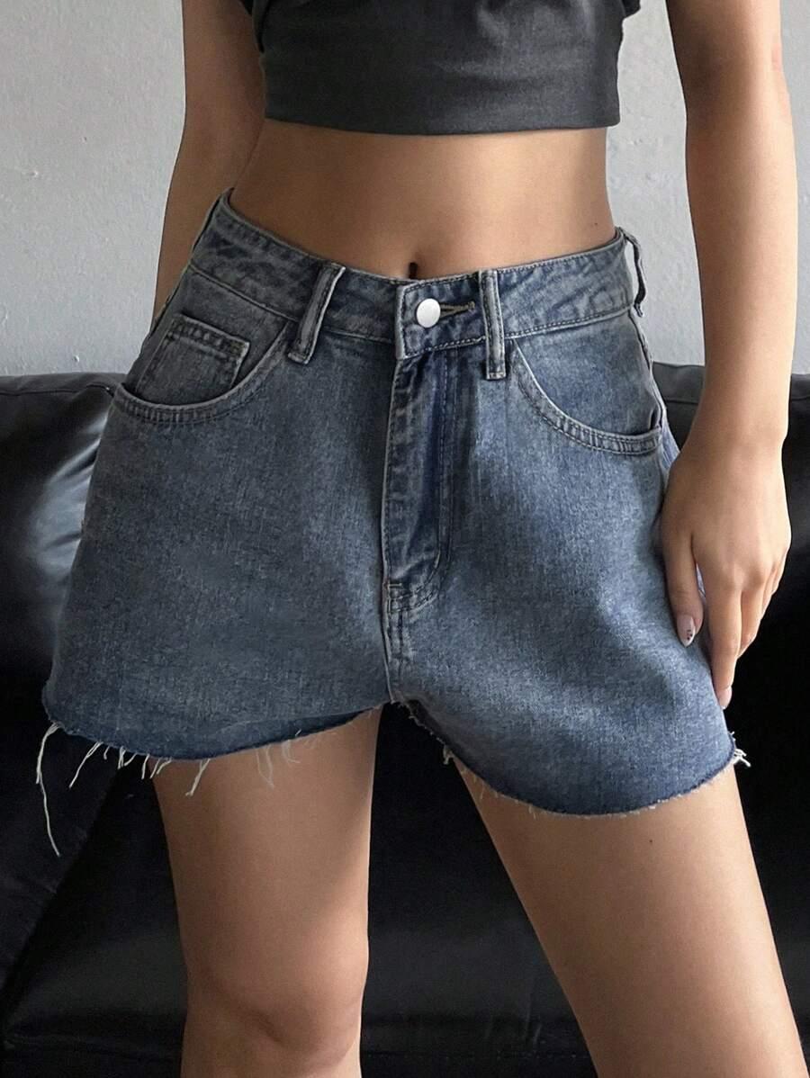 SPODENKI JEANS WYSOKI STAN
