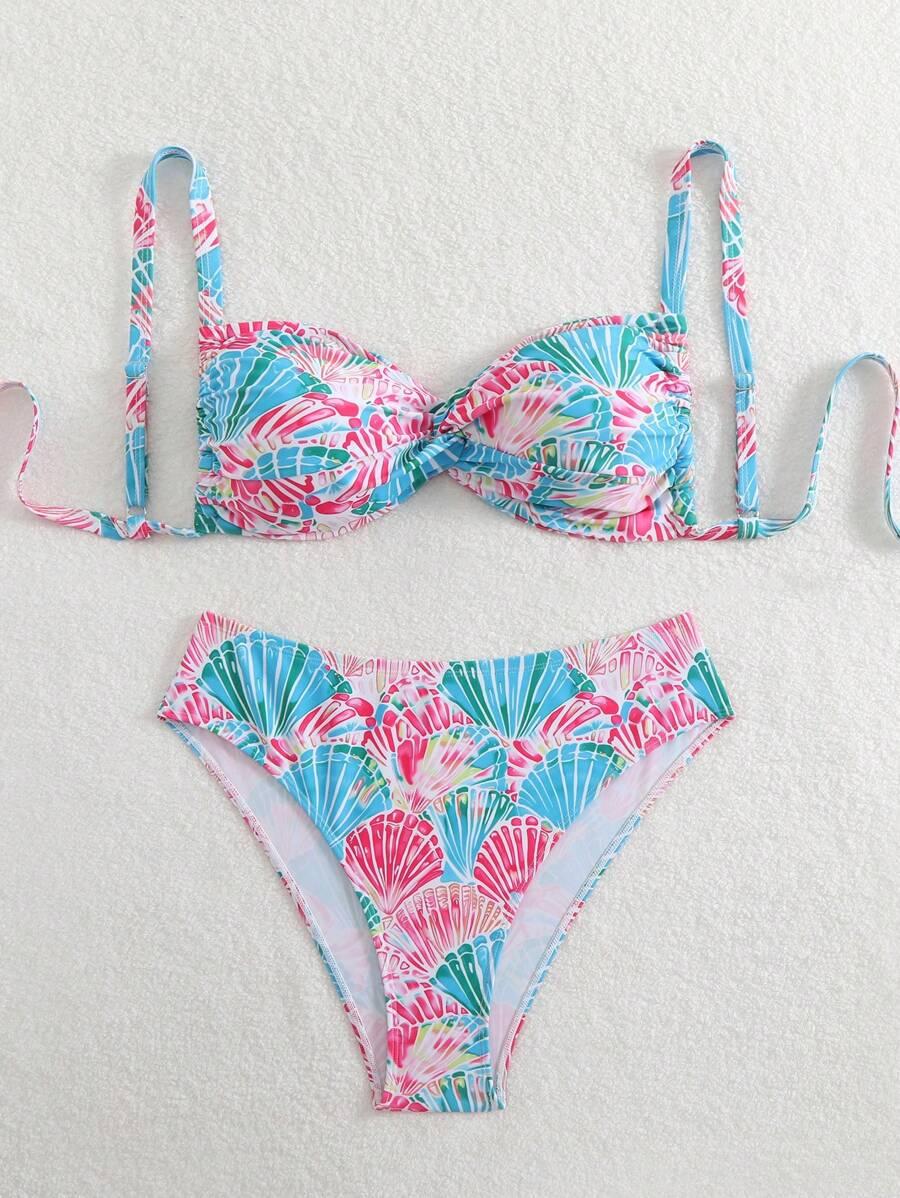 komplet bikini print 