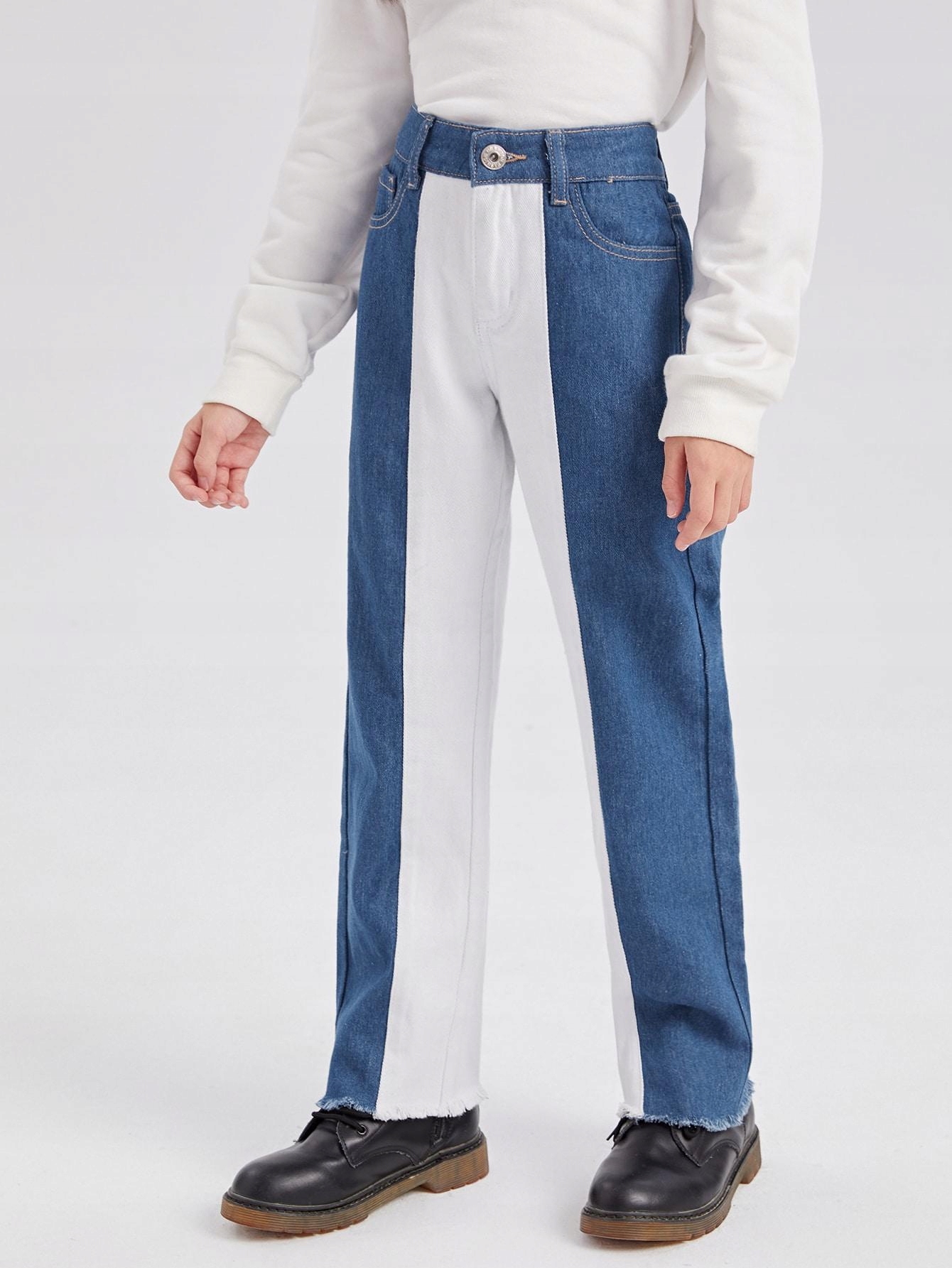 SPODNIE JEANS WYSOKI STAN