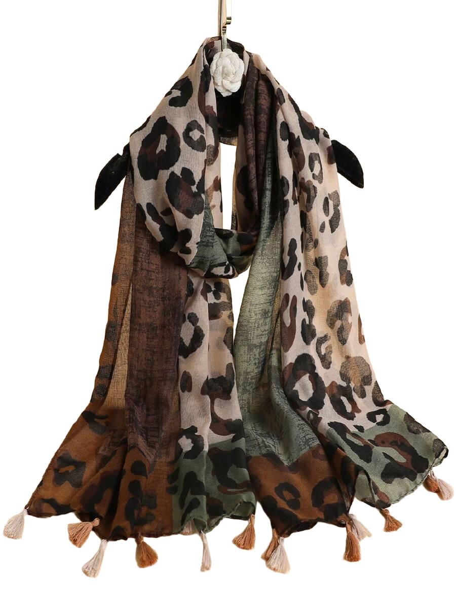 szal animal print 