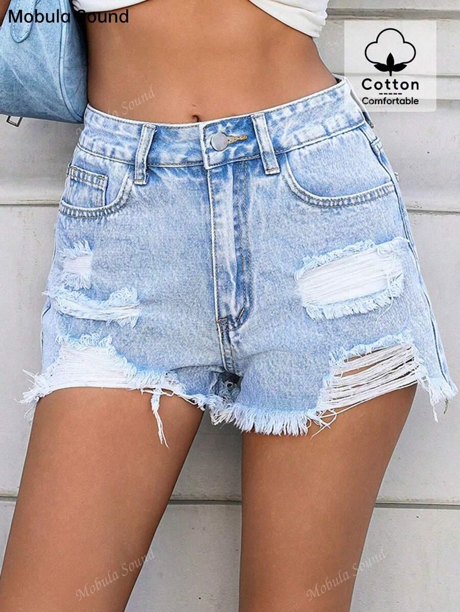NIEBIESKIE SPODENKI JEANS