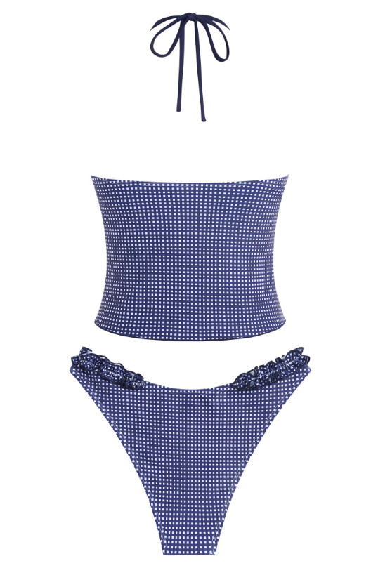 GÓRA OD BIKINI print kwiatka wiązanie