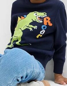 SWETER DZIECIĘCY BAWEŁNIANY Z DŁUGIM RĘKAWEM