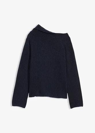 SWETER Z ASYMETRYCZNYM DEKOLTEM