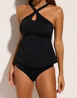 CZARNY KOMPLET TANKINI 