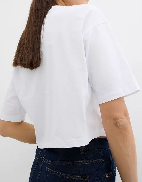 T-SHIRT DAMSKI BAWEŁNIANY OKRĄGŁY DEKOLT