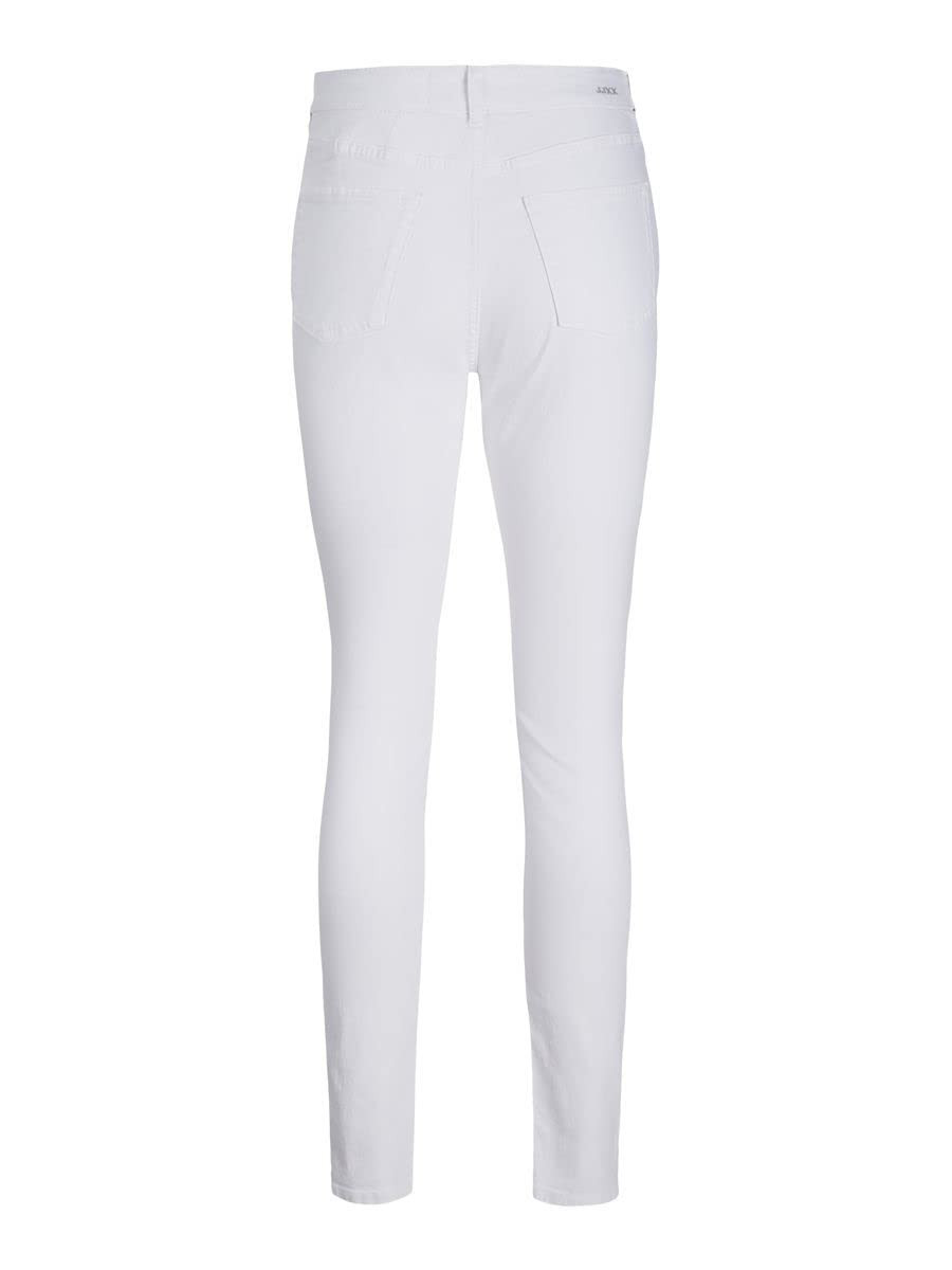 BIAŁE SPODNIE RURKI JEANS