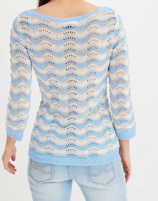 SWETER AŻUROWY DAMSKI