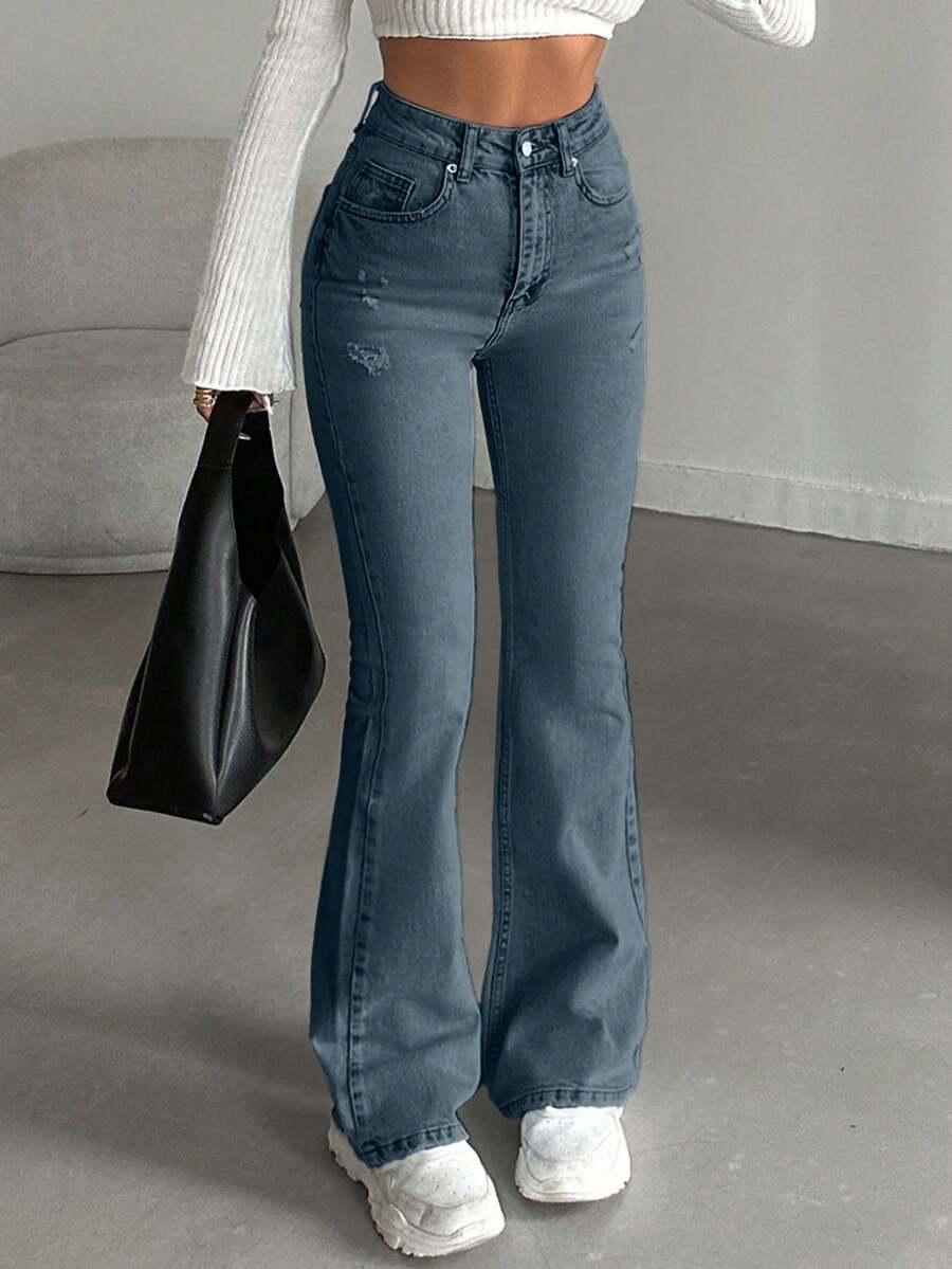 spodnie jeans dzwony