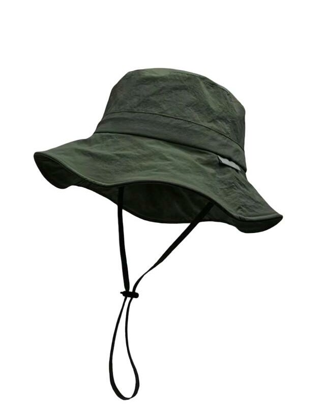 zielony kapelusz bucket