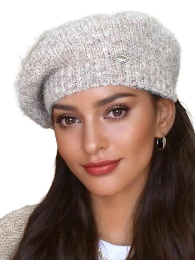 beżowy KLASYCZNY BERET
