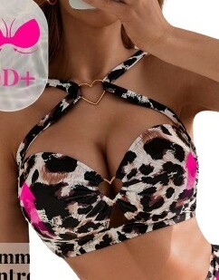 DWUCZĘŚCIOWY STRÓJ KĄPIELOWY animal print
