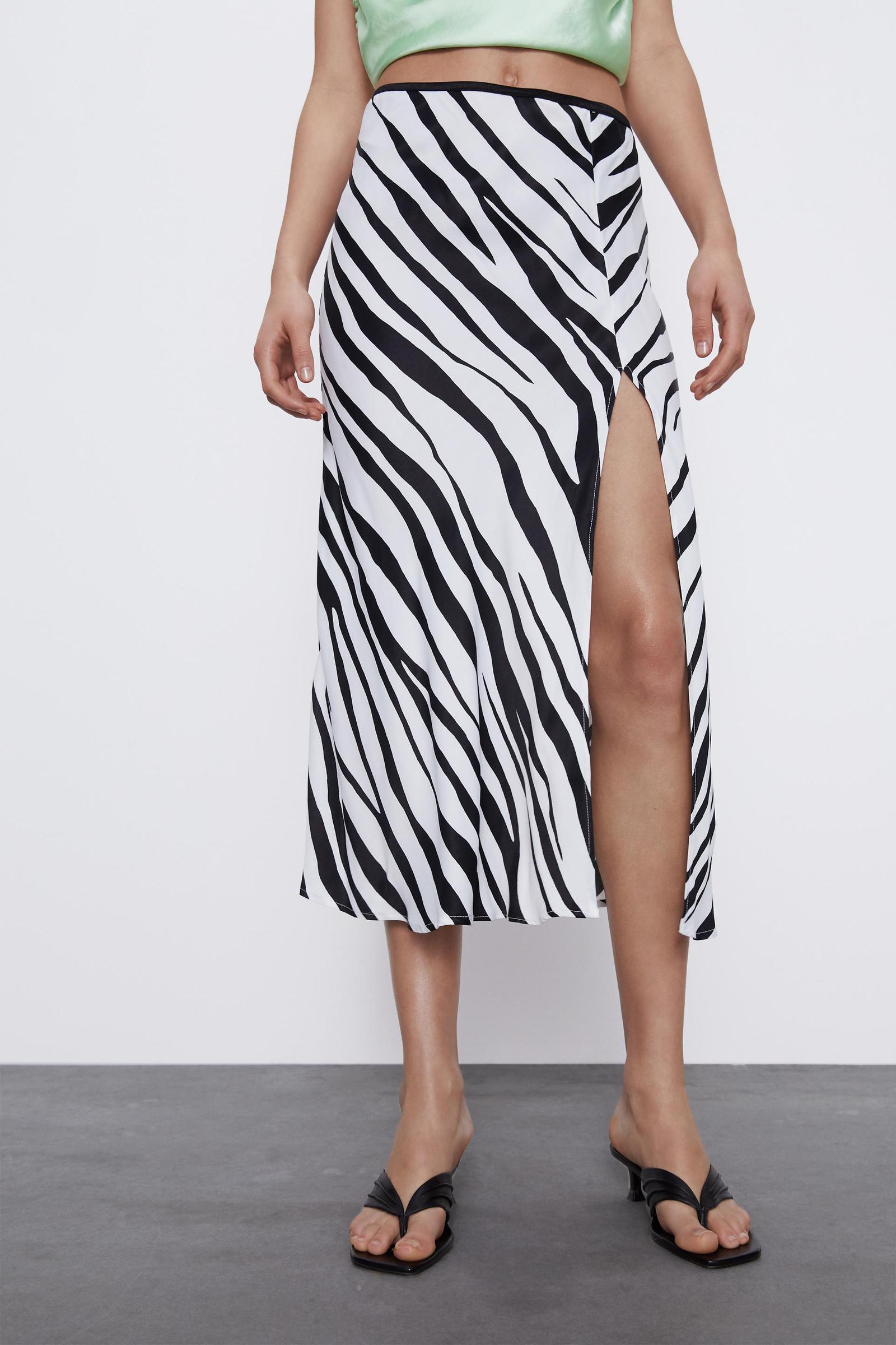 SPÓDNICA MIDI ANIMAL PRINT