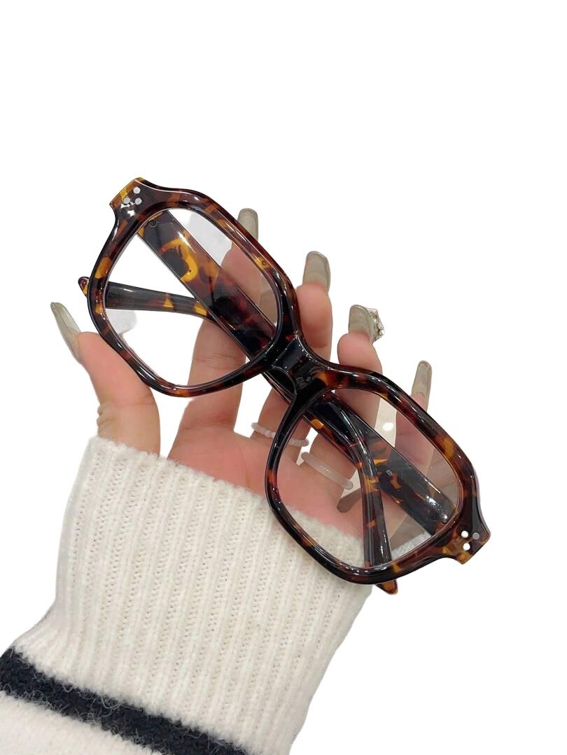 okulary zerówki animal print