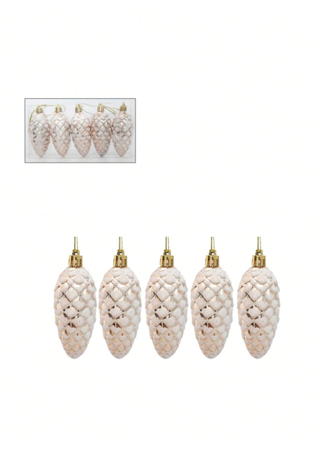 bombki choinkowe szyszki 5-pack