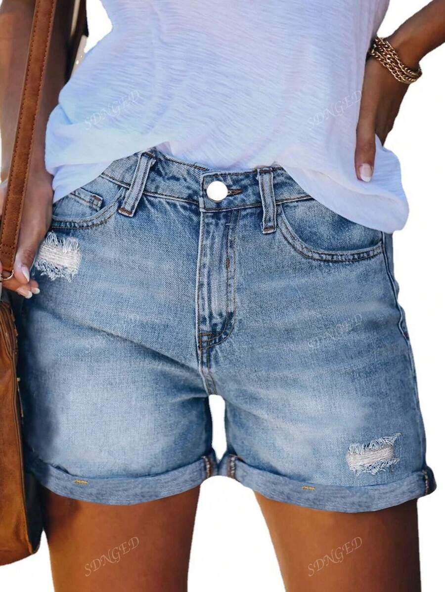 NIEBIESKIE SPODENKI JEANSOWE 
