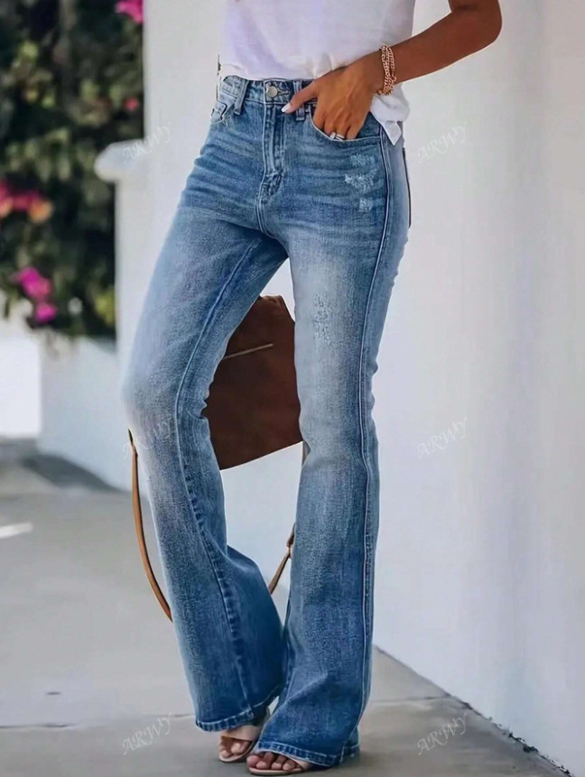NIEBIESKIE JEANSY PRZETARCIA 