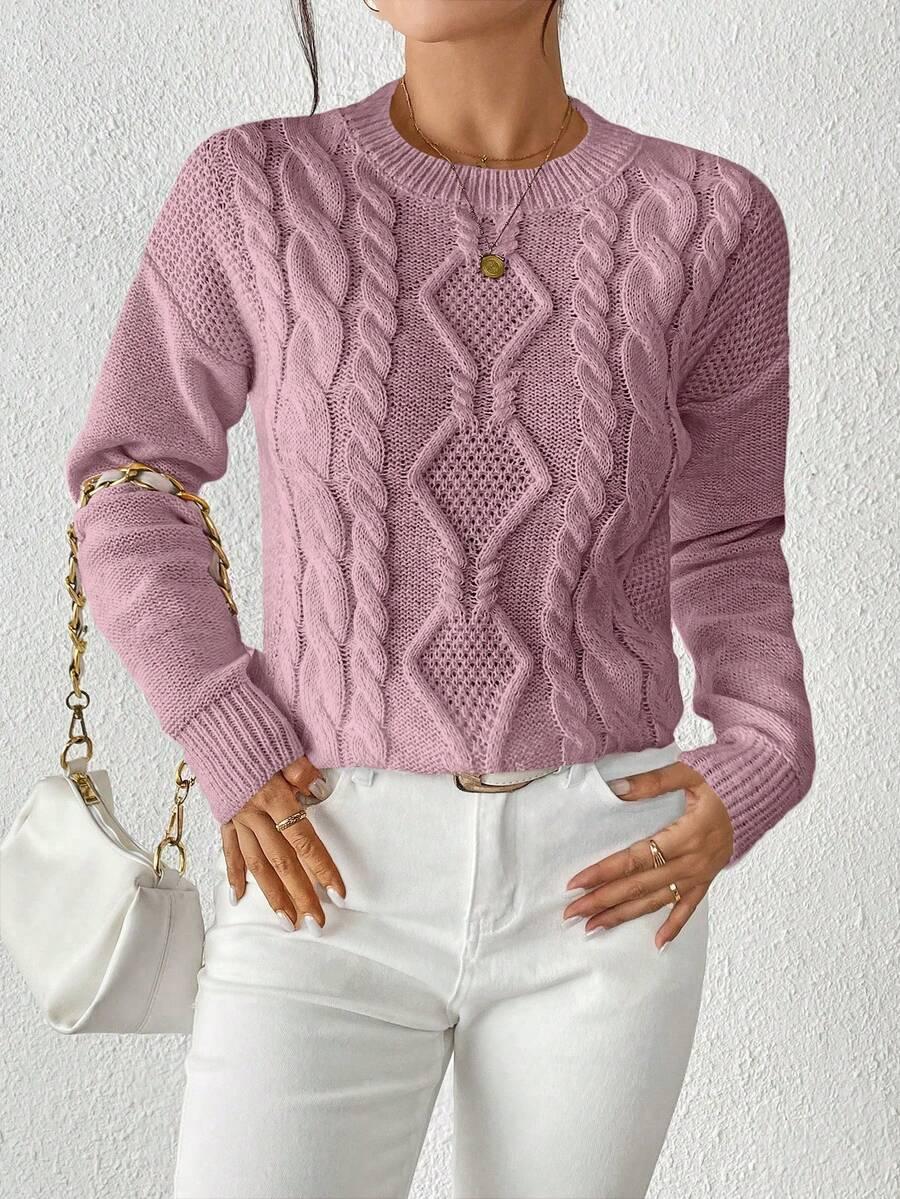RÓŻOWY SWETER WZÓR