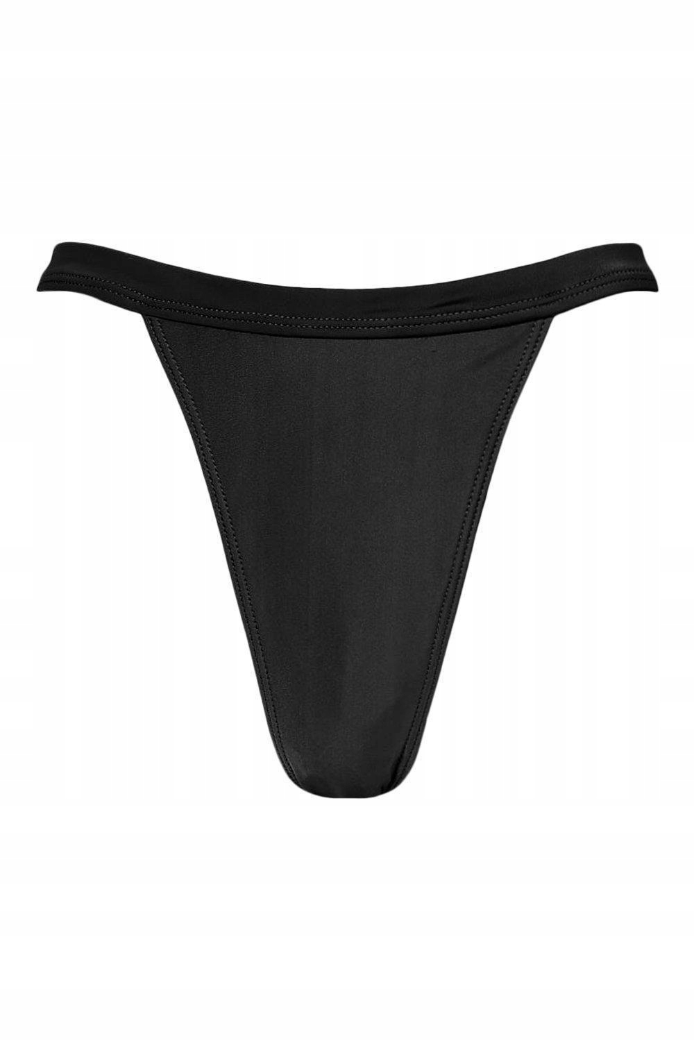 czarny dół od bikini tanga 