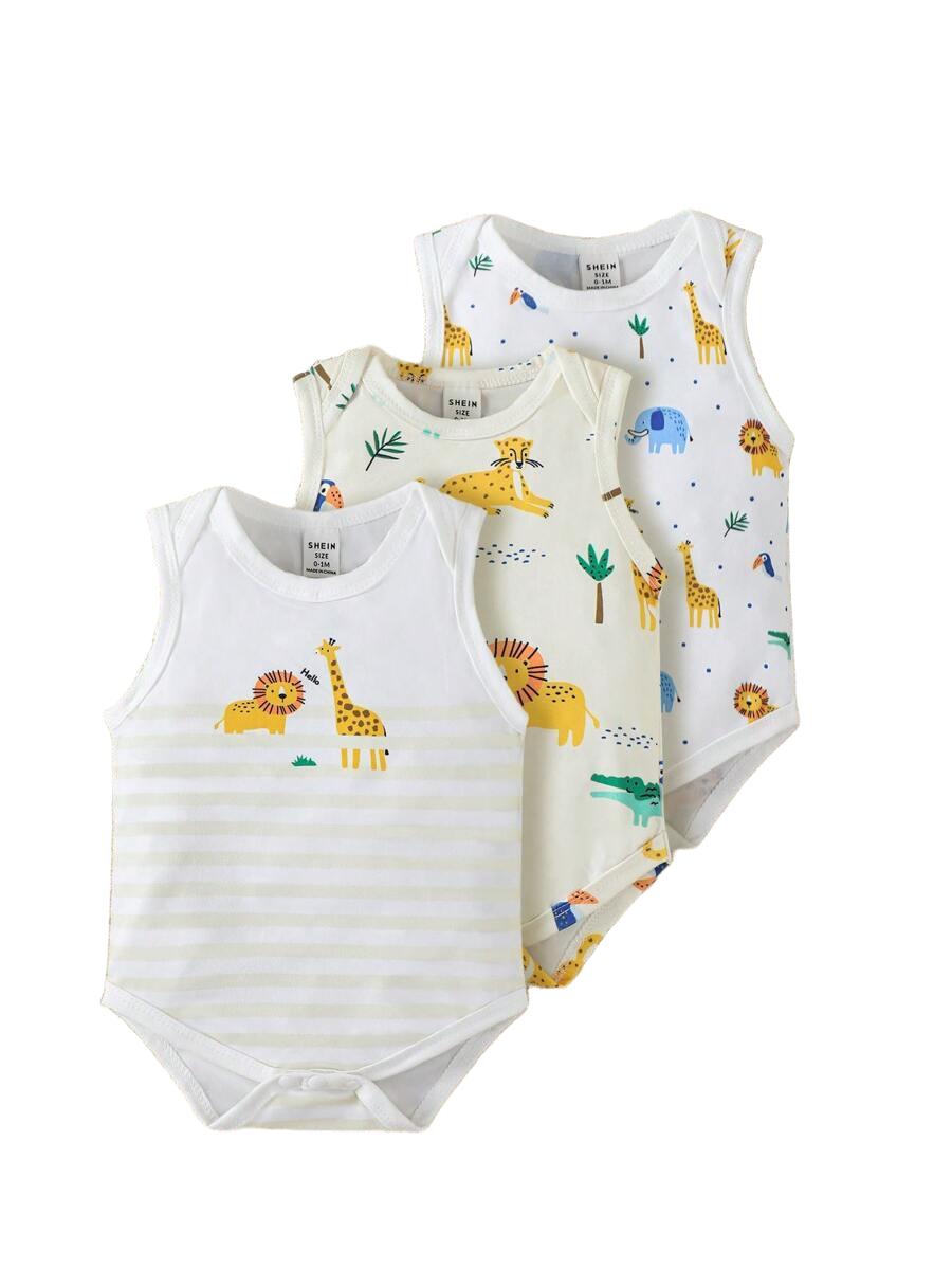 body bez rękawów 3-pack