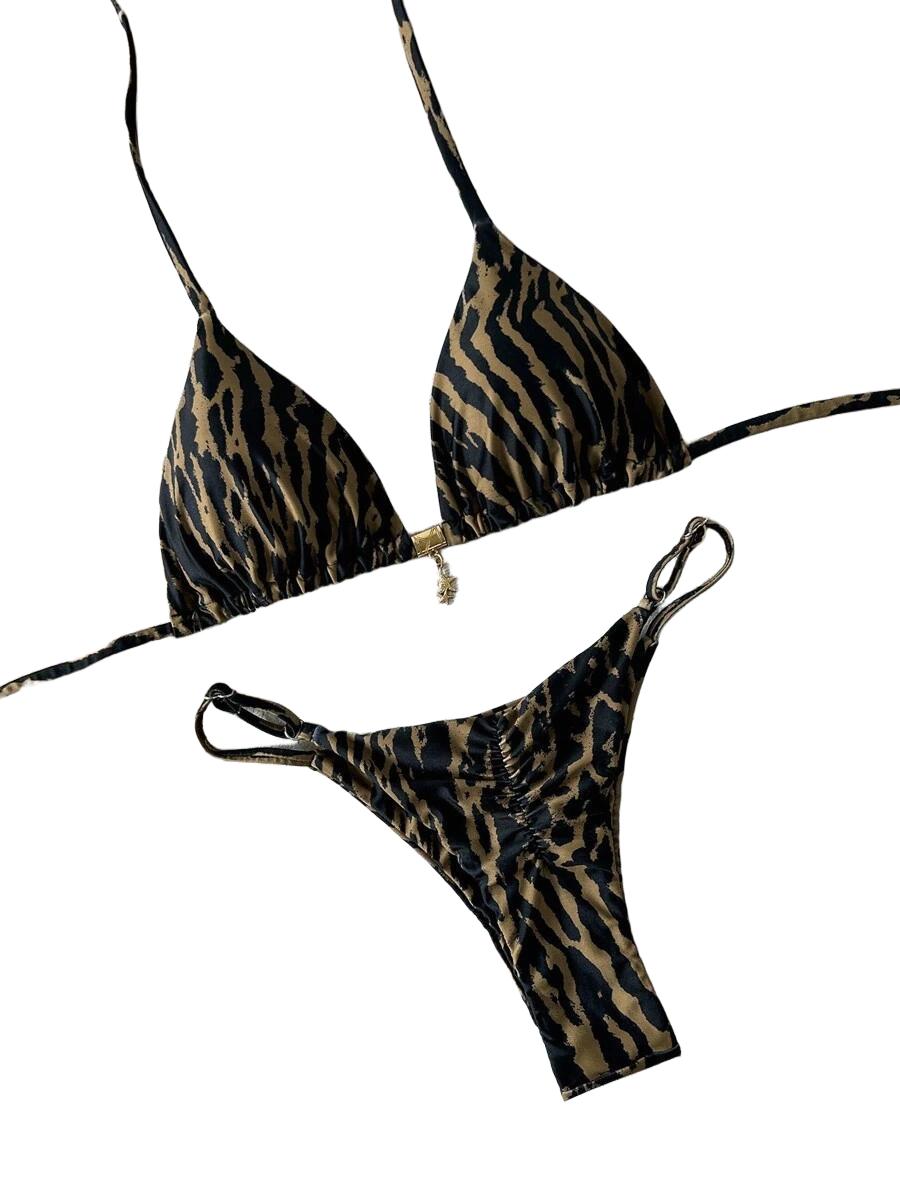 BIUSTONOSZ OD BIKINI W PANTERKĘ