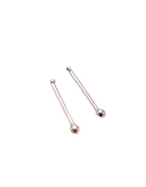 srebrne kolczyki 2-pack