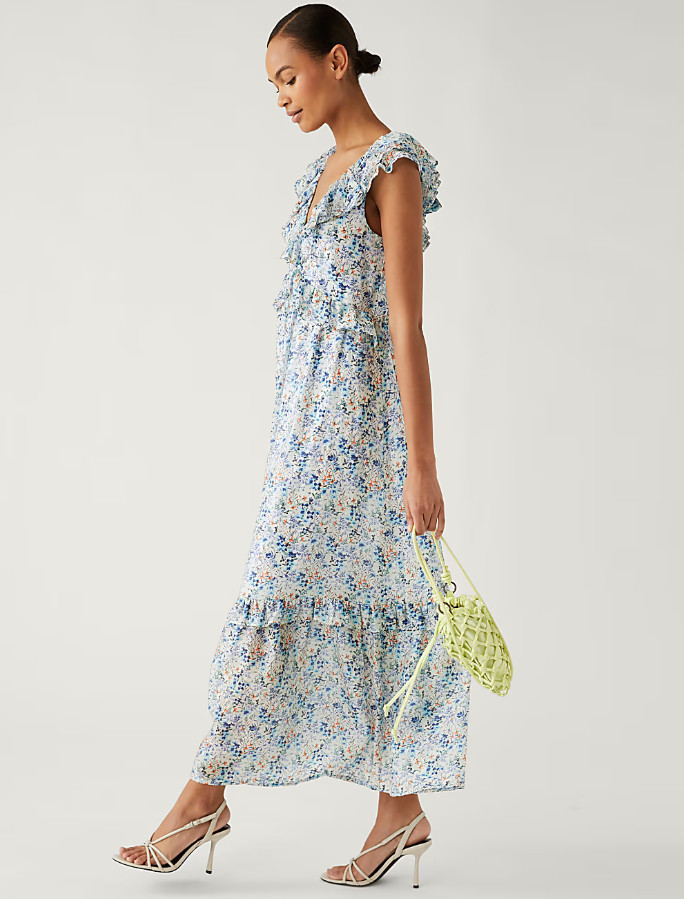 MIDI SUKIENKA FALBANA PRINT T69-1700-E4