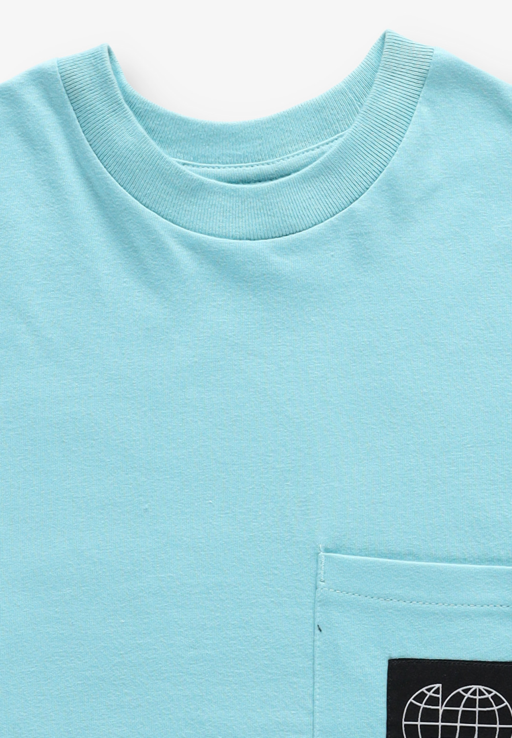 NIEBIESKI T-SHIRT NADRUK 3850020-15032