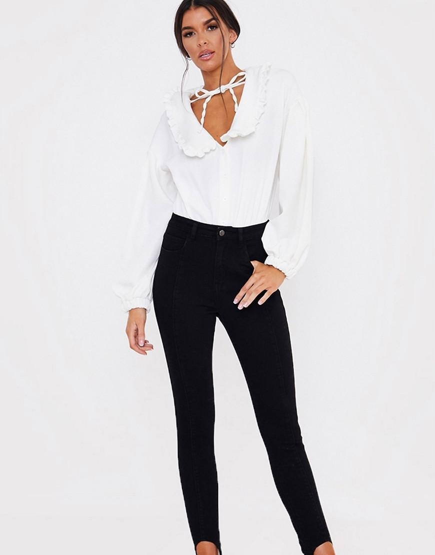 CZARNE SPODNIE JEANS
