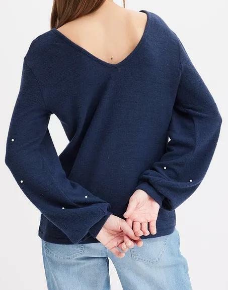 SWETER DAMSKI Z PEREŁKAMI