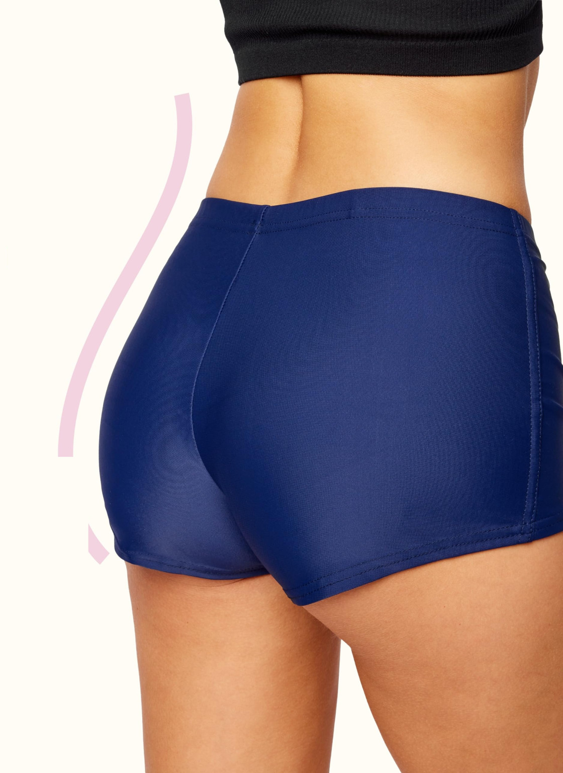 granatowy dół od bikini