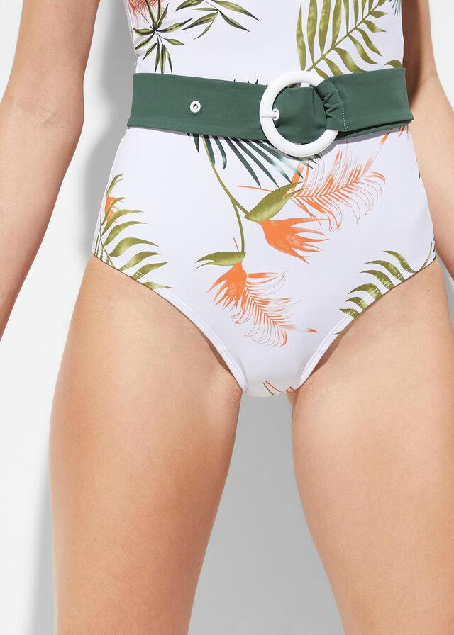 jednoczęściowy strój kąpielowy tropical print 