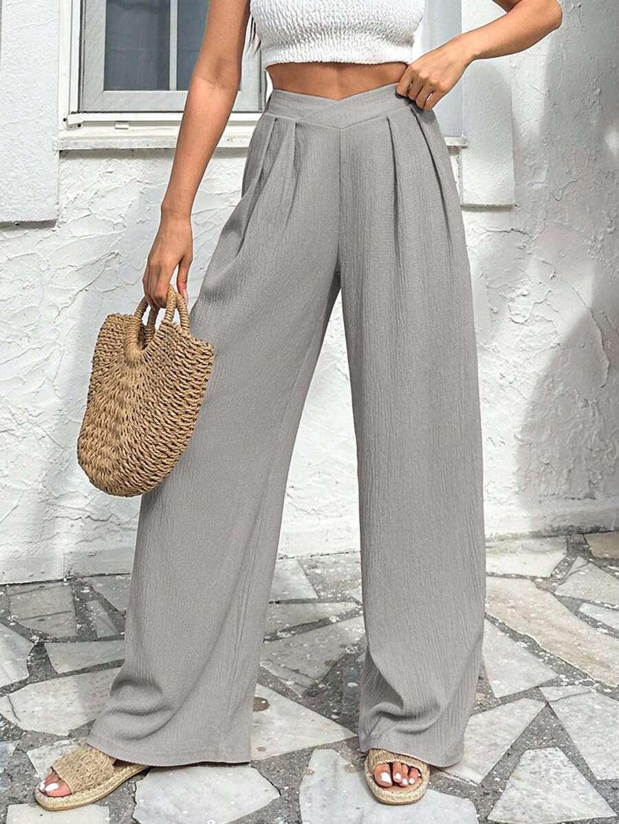 szare spodnie casual