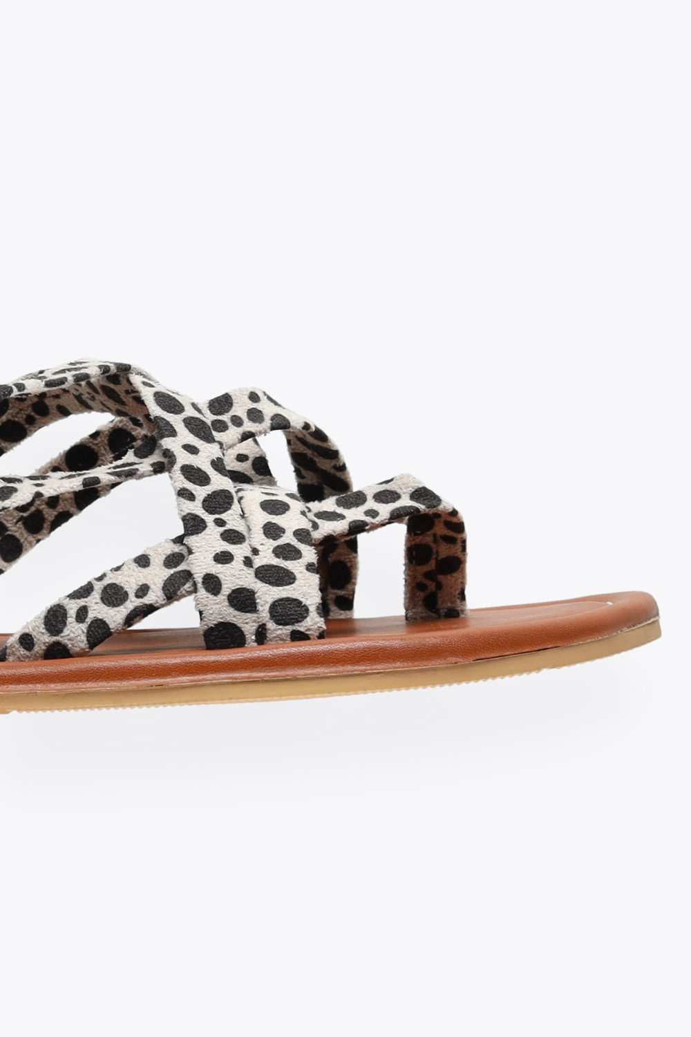 klapki japonki casual animal print