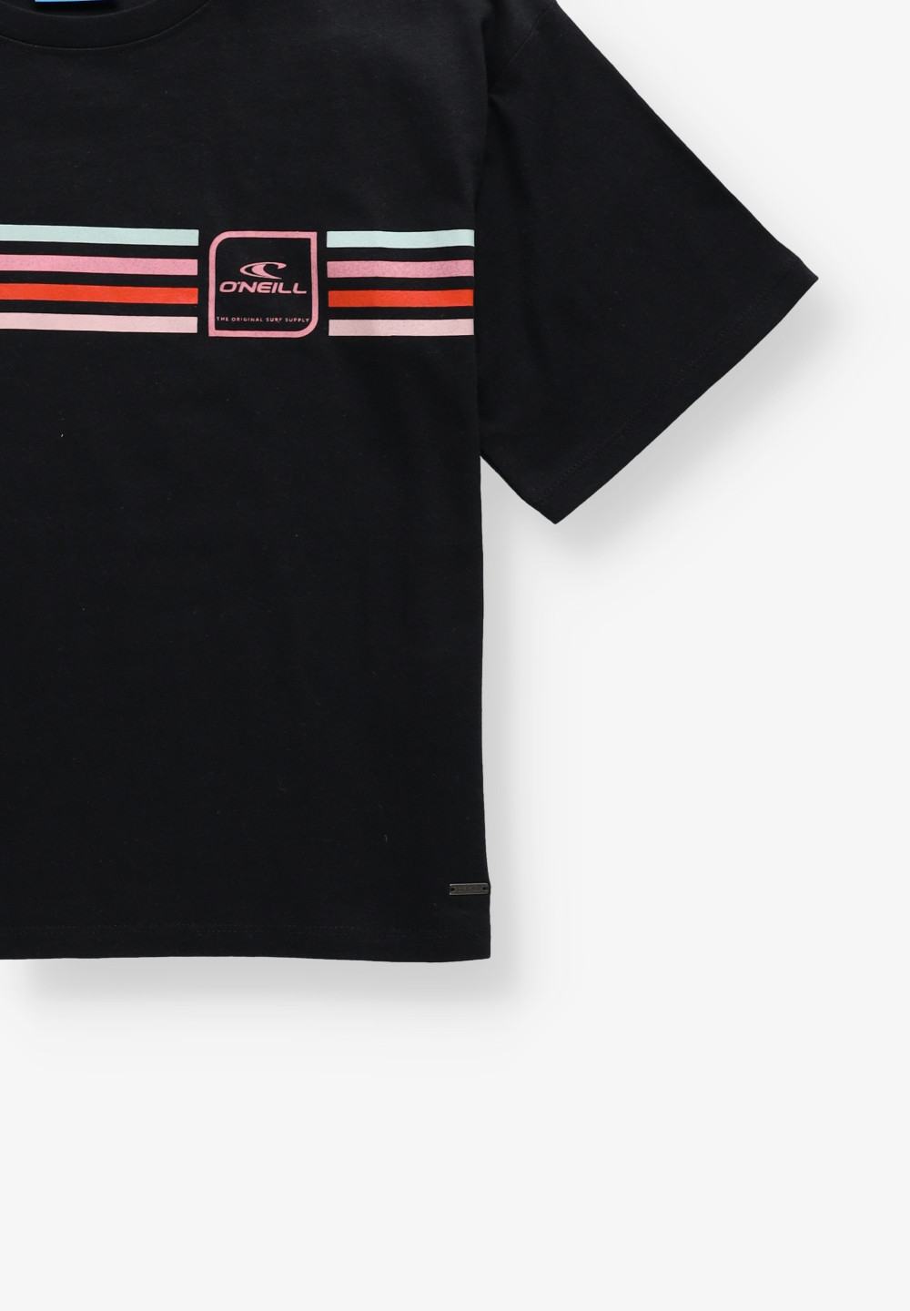 CZARNY T-SHIRT PRINT LOGO
