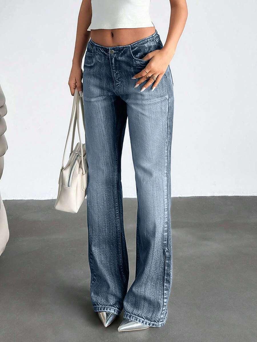 NIEBIESKIE SPODNIE JEANS