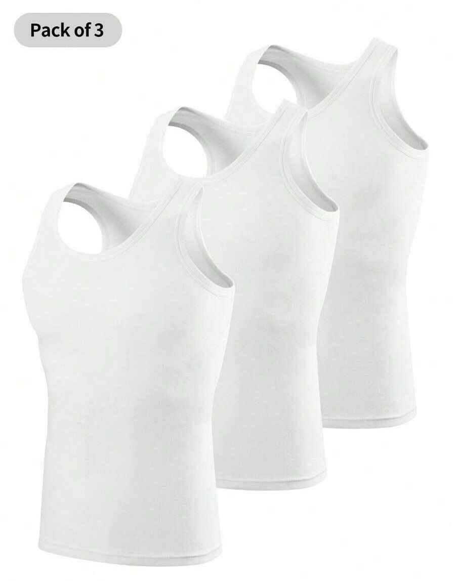 biały podkoszulek 3-pack